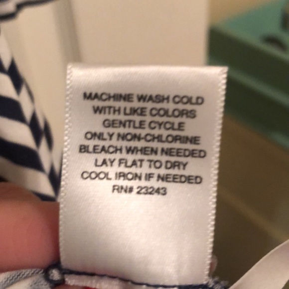 Navy & White Strip Dress - Picture 3 of 4